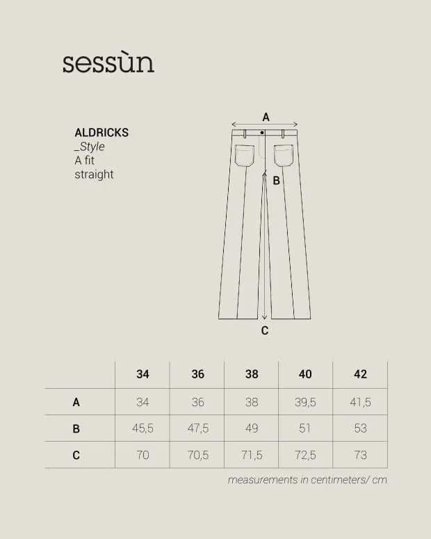 ALDRICKS Coutil Sky | Pantalon | SESSÙN Site officiel 